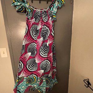 Dress in african wax style